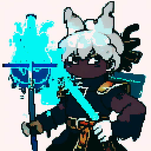 Fantasy Knight in a sidescroller view rendered with a transparent background