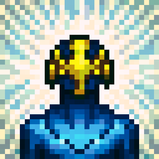 helmet, game icon, 32x32 pixel art, sRGB, skill art, close up, portrait, metallic shine, intricate details, vibrant colors, dynamic lighting