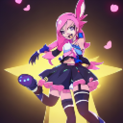 miss fortune from league of legends, wearing a bunny outfit with leg tights while dancing on a pole