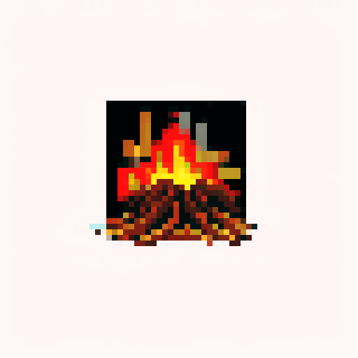 On fire, Destroyed, Chipped, Broken Wood,
Crashed