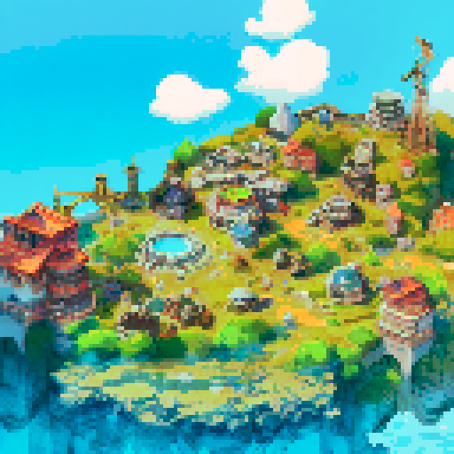 a retro futuristic city, by the ocean, at day time, with a mountain behind the city. there are wind turbines on the mountain. 