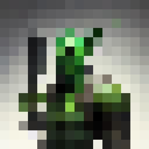 "Render a fierce, green goblin warrior wielding a comically oversized axe, with bulging muscles and exaggerated, cartoony proportions, outlined in bold black strokes reminiscent of classic Fantasy RPG artwork."