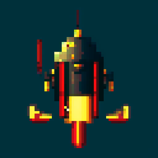 Top down enemy space ship