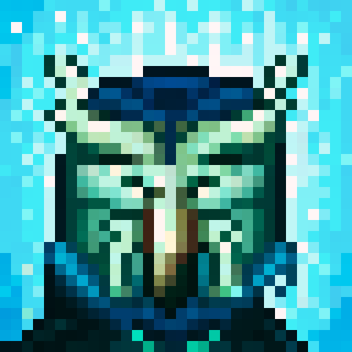 Wolf avatar,portrait, glowing eyes