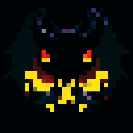 A dark and shadowy demon with smoky tendrils, large bat-like wings, and glowing red eyes. Its body is partially obscured by shadows and it has an eerie, commanding presence. No background.
