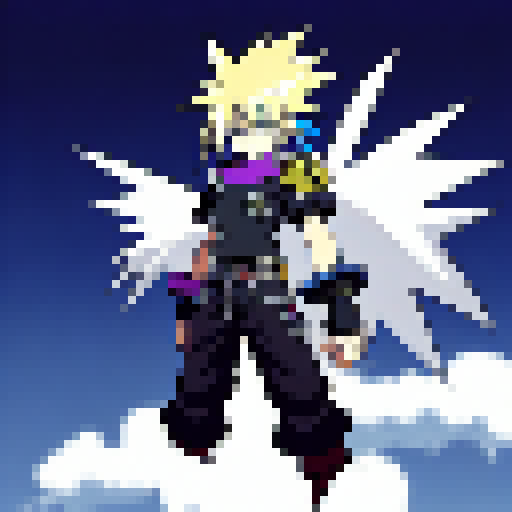 Cloud from Final Fantasy 7, to be used on a 2d side-scrolling game