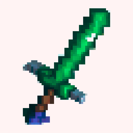 pixel art, 64 by 64, without background, Minecraft-style sword, for Minecraft sprite