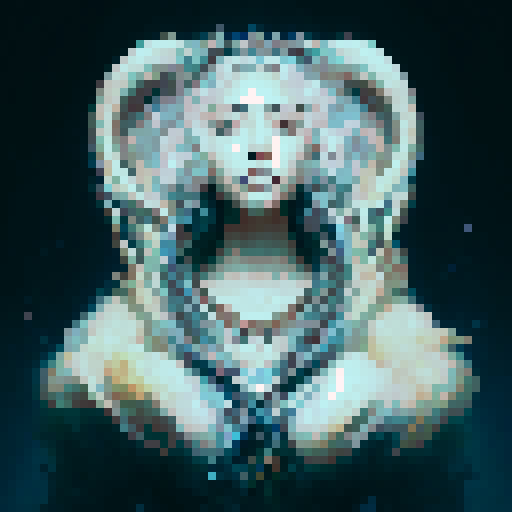 Create a close-up image of a mermaid with a crown in a medieval dark style, with her face partially submerged underwater. Half of her face is above the water's surface, revealing her beautiful features. The crown should have an ethereal, shimmering quality, adding to her majestic presence.