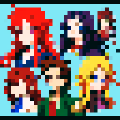 Anime style JRPG battle sprite