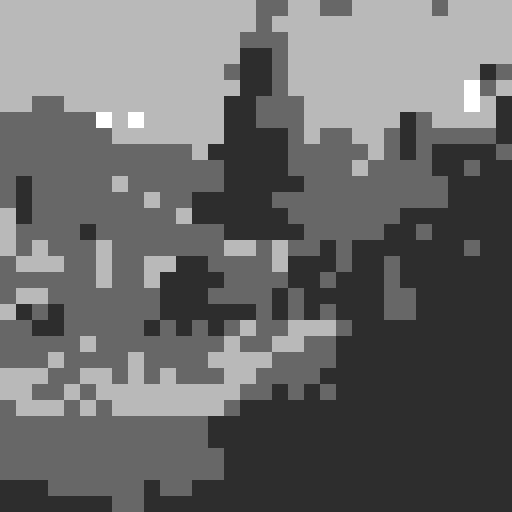 Top-down perspective aspen tree