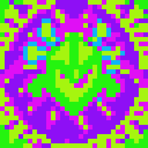 kraken in the style of space invaders