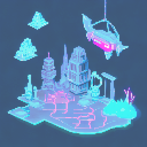 Alien city, landscape, neon lights, flying vehicles, futuristic