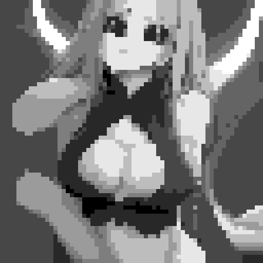 lustful succubus, skin tight lace, deep v-neck crop top, demonic scythe, pixel art, sRGB