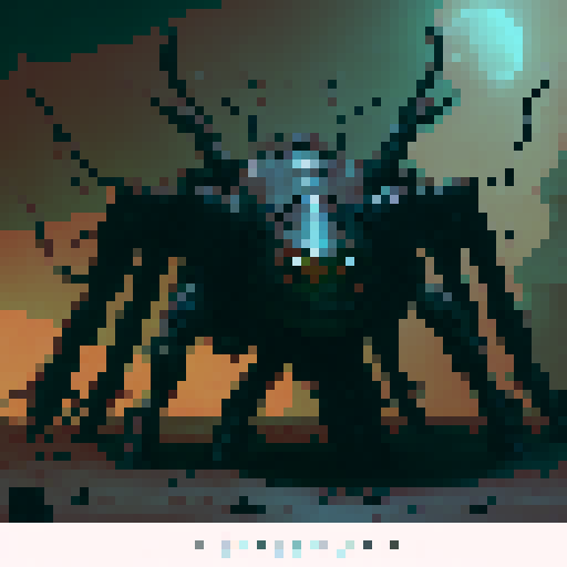 giant demon spider, dark fantasy rpg