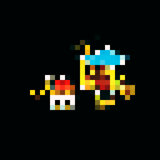 horse drawn carriage, black outlines, orthogonal camera, top-down view, plain background, square platform