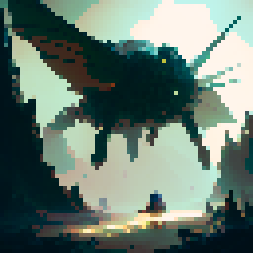 giant mechanical grasshopper, man riding, epic battle, fiery explosion, enchanted forest, mystical creatures, medieval armor, towering mountains, magical spells, ancient ruins, swirling vortex, mythical creatures, grand adventure, shimmering armor, sprawling landscape, intricate details