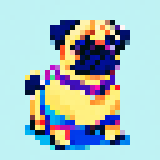A pug dog