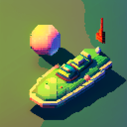 Space ship,Green shades and some ball , top down , fighter

