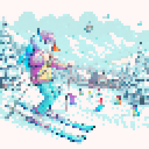 colorful, pixelated birds perched on tree branches with vibrant feathers in a wide range of hues, against a backdrop of sRGB color palette