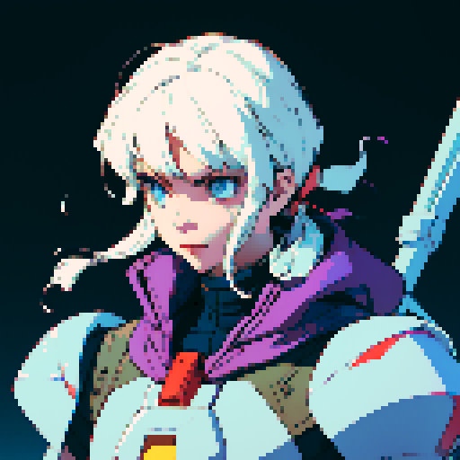 Pixel art, ghost, gundam
