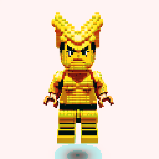 capcom character ryu pixel lego
