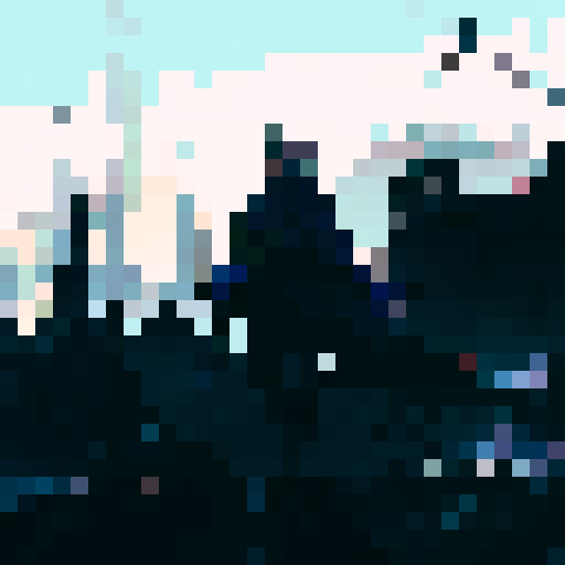 royal space force the wings of honnêamise soldier walking towards war torn city with a panzer faust on his back and a rifle in his hand. A Squad Mate of his is looking towards him in background, he has a cape on and a hood carries a sniper rifle. City has snow on it. Colorful but not to bright of colors. 