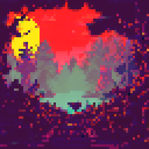 dark graveyard, moonlight, eerie tombstones, gnarled trees, silhouettes of haunting figures, misty atmosphere, glowing eyes, ethereal glow, pixelated gravestones, atmospheric sRGB color palette, detailed pixel art, hauntingly beautiful landscape