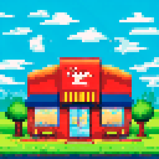 A pizza shop with a menu.