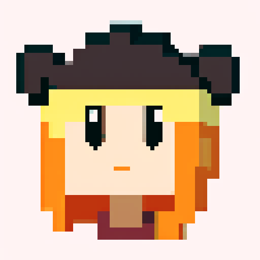 Pixel art with minimal color palette. up to 4 colors 