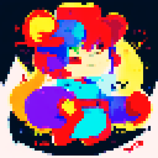 skill icon of a flame, vibrant colors, pixel art, dynamic motion, glowing embers, sharp edges, flickering light, high contrast, sRGB color space, fiery intensity, intricate details