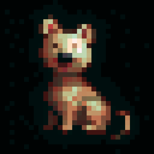 generate various cute pixel snowdogs