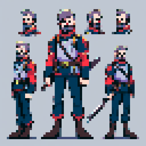 character portrait, soldier, guard, mean-looking, rough beard, fantasy, shoulder-up