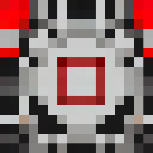 Red ruby gemstone, close up, 16x16 pixel art, vibrant red, glossy texture, faceted edges, sparkling highlights, game icon, portrait style