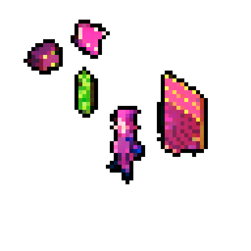 Street Mage anime girl with flowing hair, fluorescent tattoos, and a pixelated sniper rifle, navigating through a purple neon-lit night market and an sRGB glow