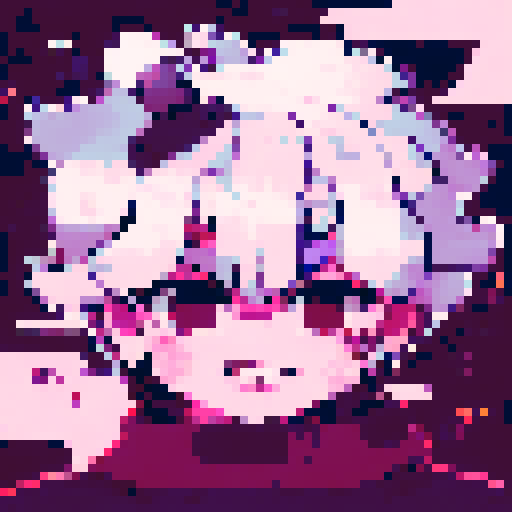 strong, busty, pixelated tavernkeeper woman portrait with non-vibrant colors, emphasized facial features