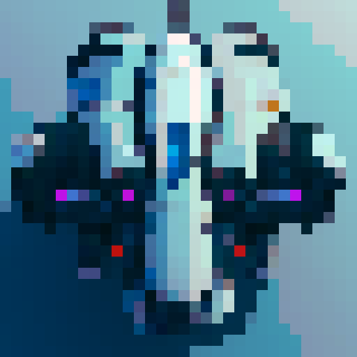 Futuristic space ship modeled after the sentinels from the matrix  from a top down view