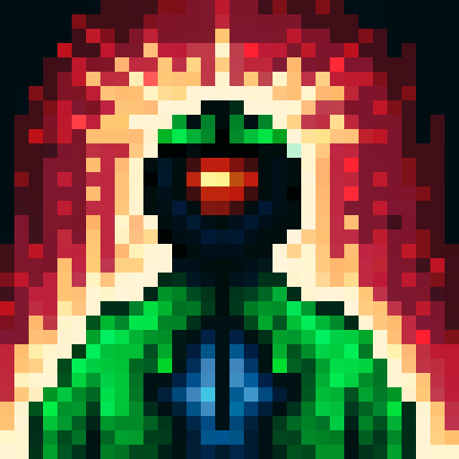 NFT of a dark bouy with dreadlocks, small white glowing eyes on a solid dark green background with no objects,boy cropped at the waist 