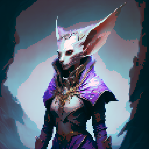 elven coat of arms, dark elf coat of arms, purple hues