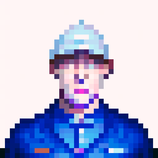 pixel portrait, pro golfer, Matt Fitzpatrick, game icon, 32x32 pixel art, sRGB, skill art, close up, focused, determined, intense, golf swing, professional attire, green fairway, vibrant colors, dynamic shadows
