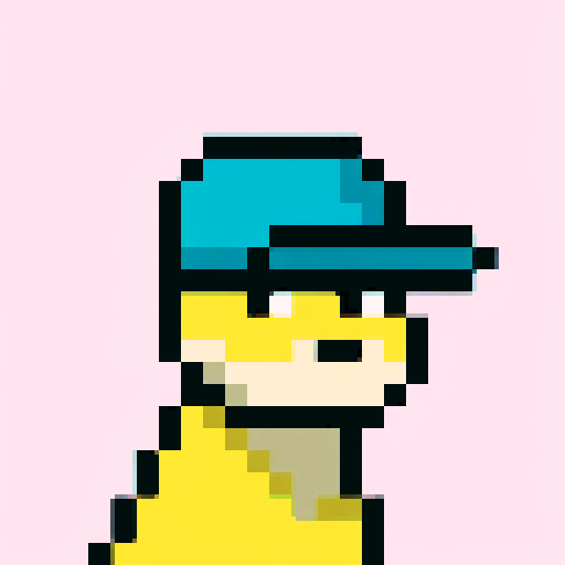 pixelated dog, microphone setup, desk, pixel art, sRGB