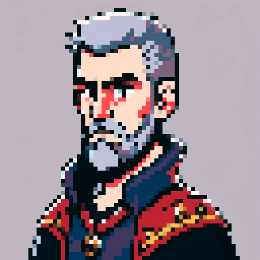 character portrait, medieval, guard, mean-looking, rough beard, fantasy, face only