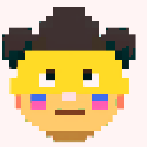 Pixel art with minimal color palette. up to 4 colors 