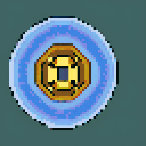 A coin with the infinity simbol