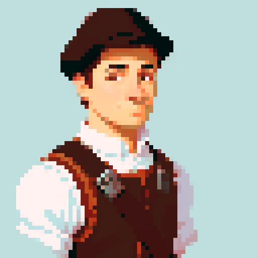 portrait of a male worker during the 16th century