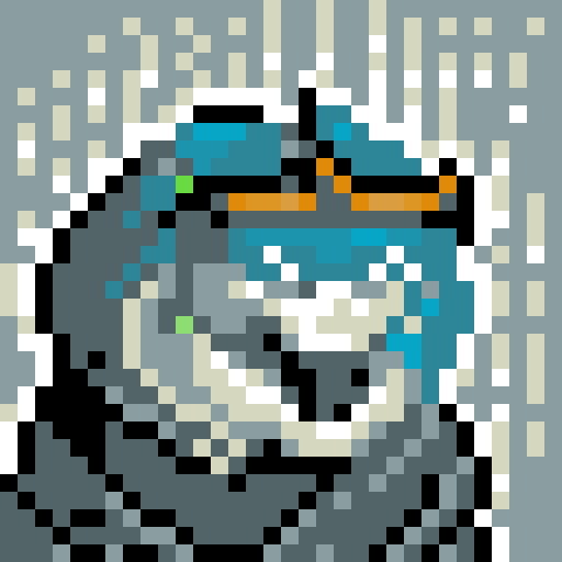 wolf avatar, portrait, glowing eyes