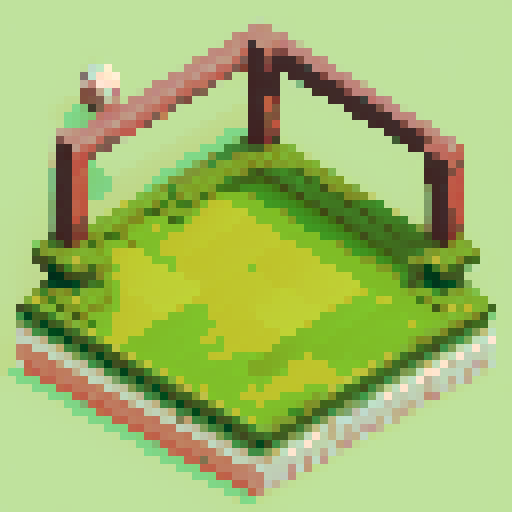 Variation of Grass Tiles, Stylized