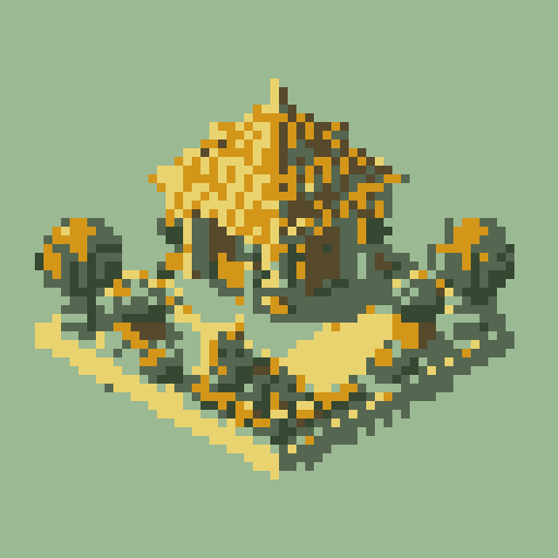 topiary plant, isometric asset, decorative pot, art nouveau garden, fantasy RPG, lush green foliage, intricate geometric shapes, vibrant colors, ornate details, whimsical characters, magical atmosphere, retro video game aesthetic