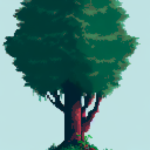 Draw a tree in the same style, just change the foliage