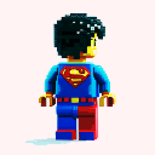 superman lego pixel 