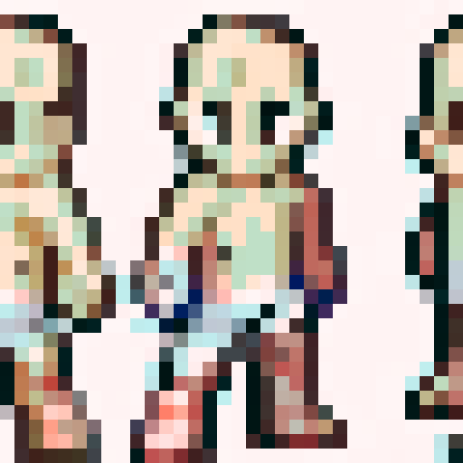 A character clothed with an armor